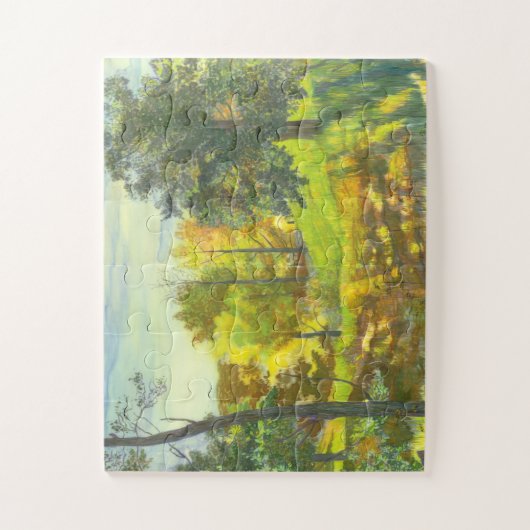 Sonnenfallmalerei Wasserfarbe Puzzle (Vertikal)