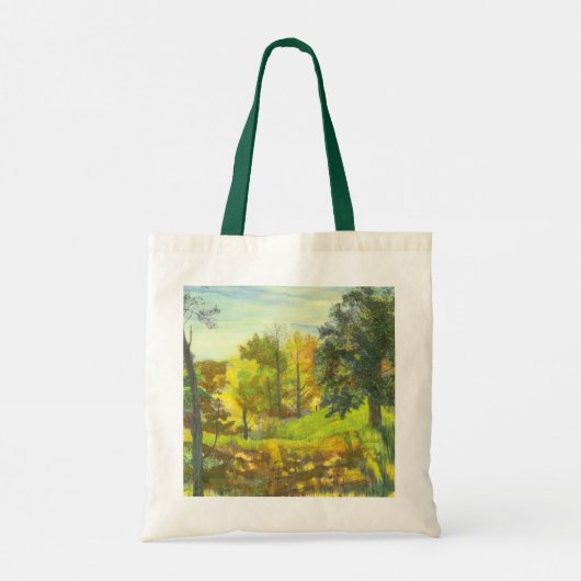 Sonnenfallmalerei Wasserfarbe Tragetasche (Rückseite)