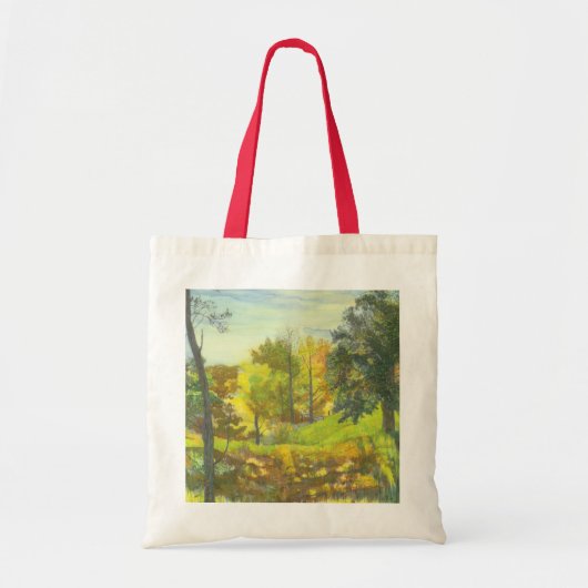 Sonnenfallmalerei Wasserfarbe Tragetasche (Vorne)