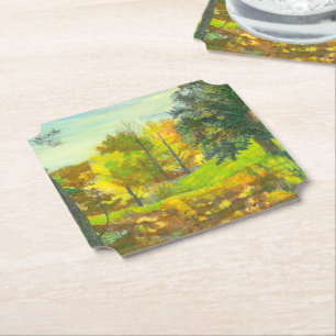 Sonnenfallmalerei Wasserfarbe Untersetzer