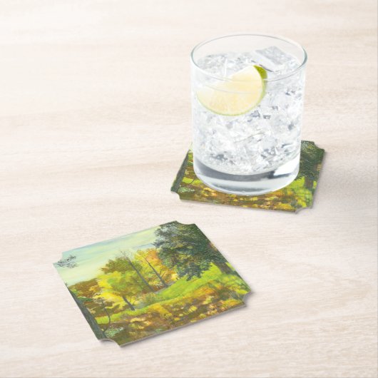 Sonnenfallmalerei Wasserfarbe Untersetzer (Vor Ort)