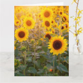 SONNENFELDKARTE BEILEID KARTE (Gelbe Blume)