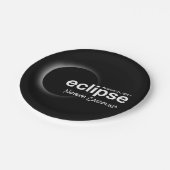 Sonnenfinsternis 2017 North Carolina Pappteller (Schrägansicht)