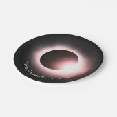 Sonnenfinsternis 2024, 8. April Pappteller (Schrägansicht)