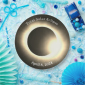 Sonnenfinsternis 2024, 8. April Pappteller (Party)