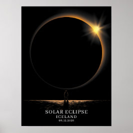 Sonnenfinsternis 2026 Island Himmelserscheinung Poster