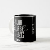 Sonnenfinsternis 2026 Spanien Tasse (Vorderseite Links)