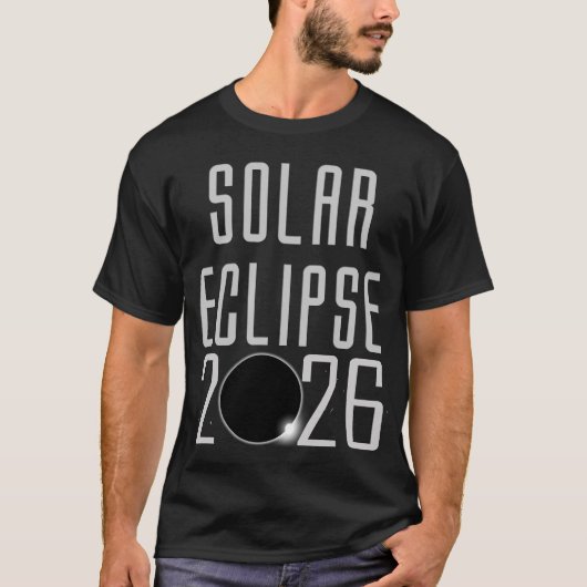 Sonnenfinsternis 2026  T-Shirt (Vorderseite)