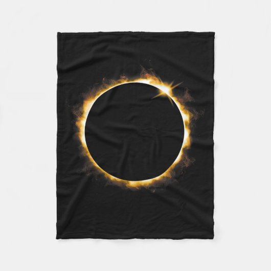 Sonnenfinsternis 21. August 2017 Design Fleecedecke (Vorderseite)