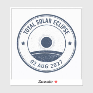 Sonnenfinsternis 2. August 2027 Aufkleber