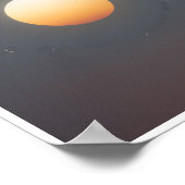 Sonnenfinsternis am Himmelshintergrund Poster (Ecke)