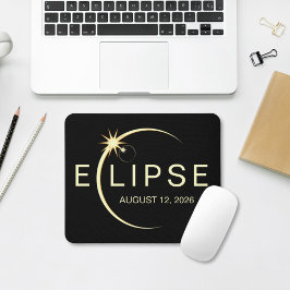 Sonnenfinsternis Astronomie-Event 2026 Mousepad