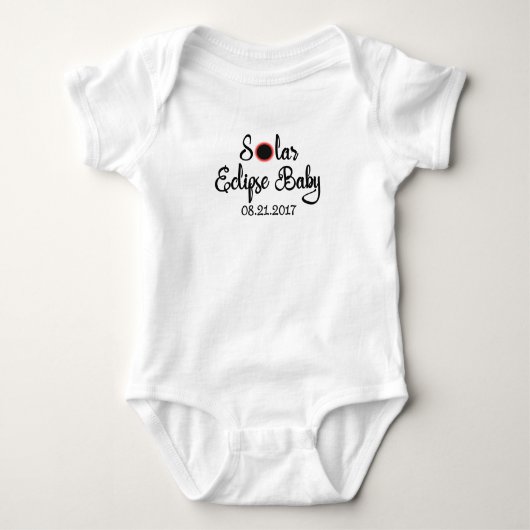 Sonnenfinsternis-Baby-Bodysuit-T-Shirt Baby Strampler (Vorderseite)