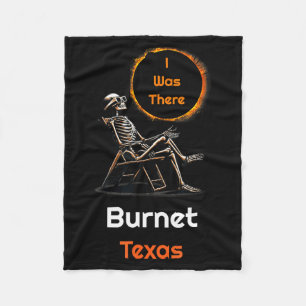 Sonnenfinsternis Burnet Texas Da Illustration Fleecedecke