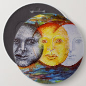 Sonnenfinsternis Button (Vorne & Hinten)