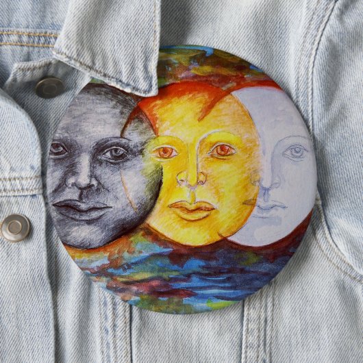 Sonnenfinsternis Button (Beispiel)