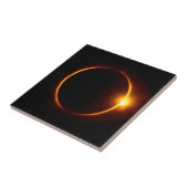 Sonnenfinsternis dunkler Sun u. Mond Fliese (Seite)