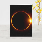 Sonnenfinsternis dunkler Sun u. Mond Karte (Gelbe Blume)