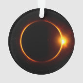 Sonnenfinsternis dunkler Sun u. Mond Ornament (Rückseite)