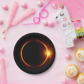 Sonnenfinsternis dunkler Sun u. Mond Pappteller (Party)