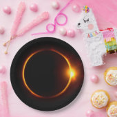 Sonnenfinsternis dunkler Sun u. Mond Pappteller (Party)