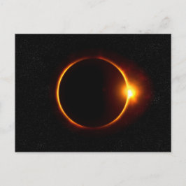 Sonnenfinsternis dunkler Sun u. Mond Postkarte