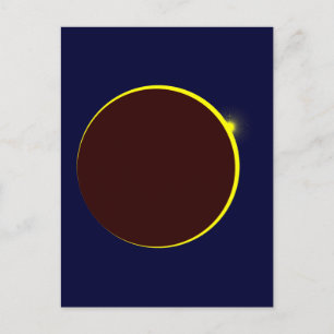 Sonnenfinsternis Eclipse Postkarte