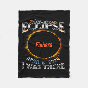 Sonnenfinsternis Fishers Indiana Da Illustration Fleecedecke