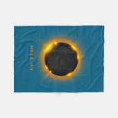 Sonnenfinsternis Fleecedecke (Vorderseite (Horizontal))