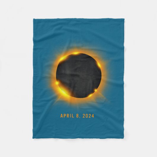 Sonnenfinsternis Fleecedecke (Vorderseite)