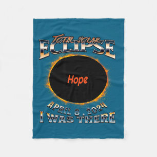 Sonnenfinsternis Hope Indiana Da Illustration Fleecedecke
