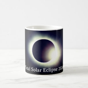 Sonnenfinsternis insgesamt 2024 kaffeetasse