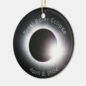 Sonnenfinsternis insgesamt 2024 keramik ornament (Links)