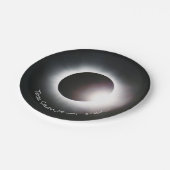 Sonnenfinsternis insgesamt 2024 pappteller (Schrägansicht)