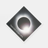 Sonnenfinsternis insgesamt 2024 serviette (Ecke)