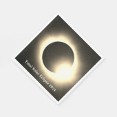 Sonnenfinsternis insgesamt 2024 serviette (Ecke)