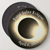 Sonnenfinsternis insgesamt 8. April 2024 Button (Vorne & Hinten)