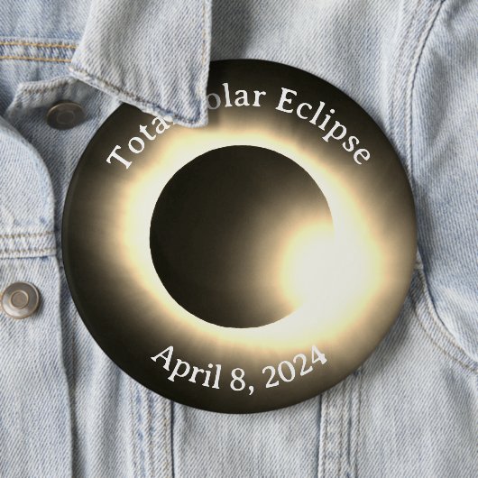 Sonnenfinsternis insgesamt 8. April 2024 Button (Beispiel)