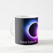 Sonnenfinsternis insgesamt 8. April 2024 Kaffeetasse (Vorderseite Links)
