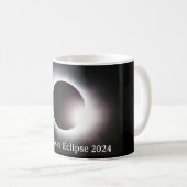 Sonnenfinsternis insgesamt 8. April 2024 Kaffeetasse (VorderseiteRechts)