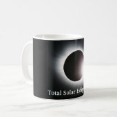 Sonnenfinsternis insgesamt 8. April 2024 Kaffeetasse (Vorderseite Links)