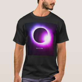 Sonnenfinsternis insgesamt 8. Juni 2024 T-Shirt