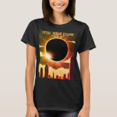 Sonnenfinsternis insgesamt CITY 8. April 2024 Sonn T-Shirt (Vorderseite)