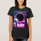 Sonnenfinsternis insgesamt CITY 8. April 2024 Sonn T-Shirt (Vorderseite)