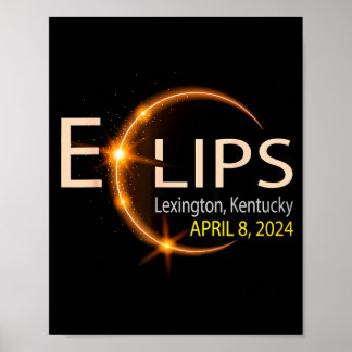 Sonnenfinsternis Kentucky Lexington USA Totalität Poster