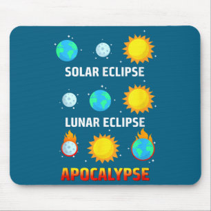 Sonnenfinsternis Mondfinsternis Apokalypse Illustr Mousepad