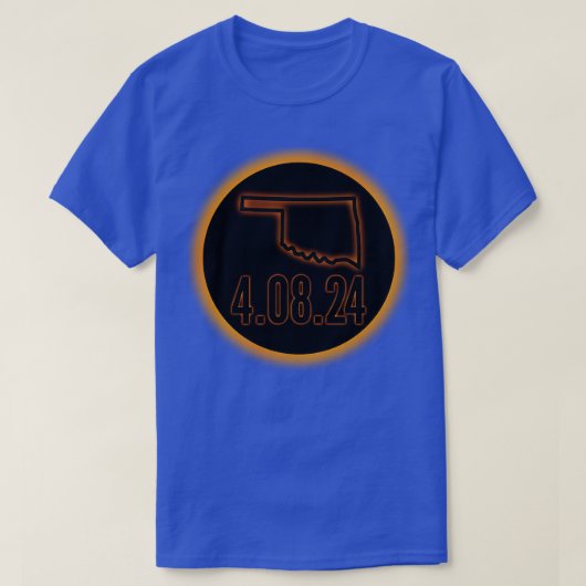 Sonnenfinsternis Oklahoma 2024 T-Shirt (Design vorne)