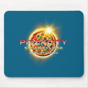 Sonnenfinsternis Pizzalität Finsternis Pizza Illus Mousepad