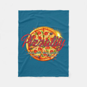 Sonnenfinsternis Pizzality Finsternis Pizza Illust Fleecedecke