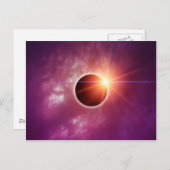 Sonnenfinsternis Postkarte (Vorne/Hinten)